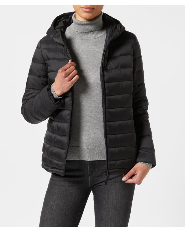Doudoune légère femme, noir (KiK Einfarbige Steppjacke (schwarz)) — KiK, produit allemand authentique au Maroc