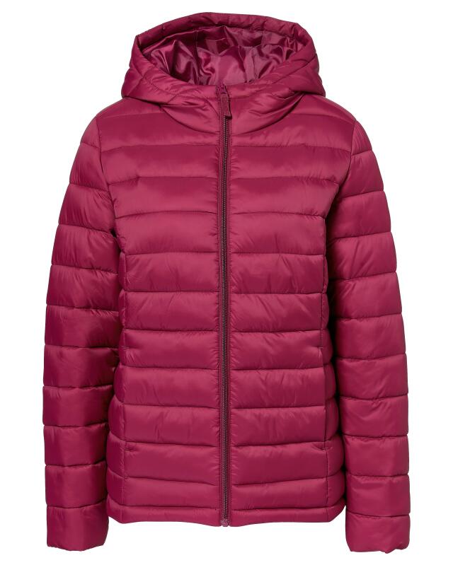 Doudoune légère femme, baie (KiK Einfarbige Steppjacke (beere)) — KiK, produit allemand authentique au Maroc