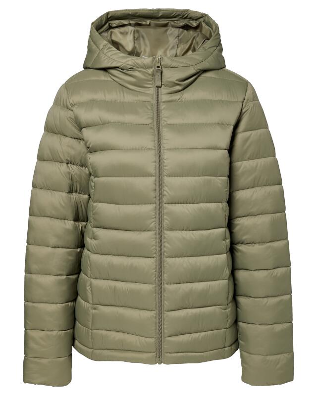 Doudoune légère femme, kaki (KiK Einfarbige Steppjacke (Khaki)) — KiK, produit allemand authentique au Maroc