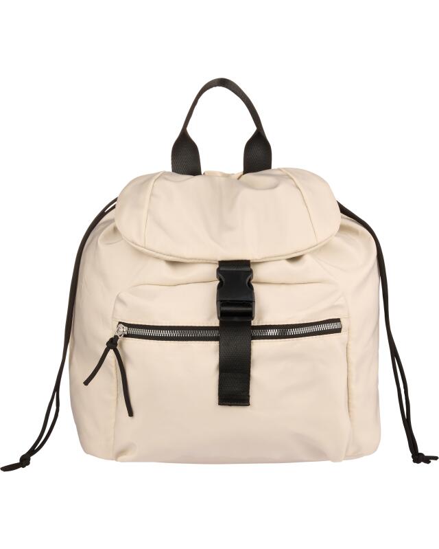 حقيبة ظهر بحبل شد للنساء، كريمي/بيج (KiK Rucksack mit Kordelzug (cremefarben/beige)) — KiK, منتج ألماني أصلي في المغرب