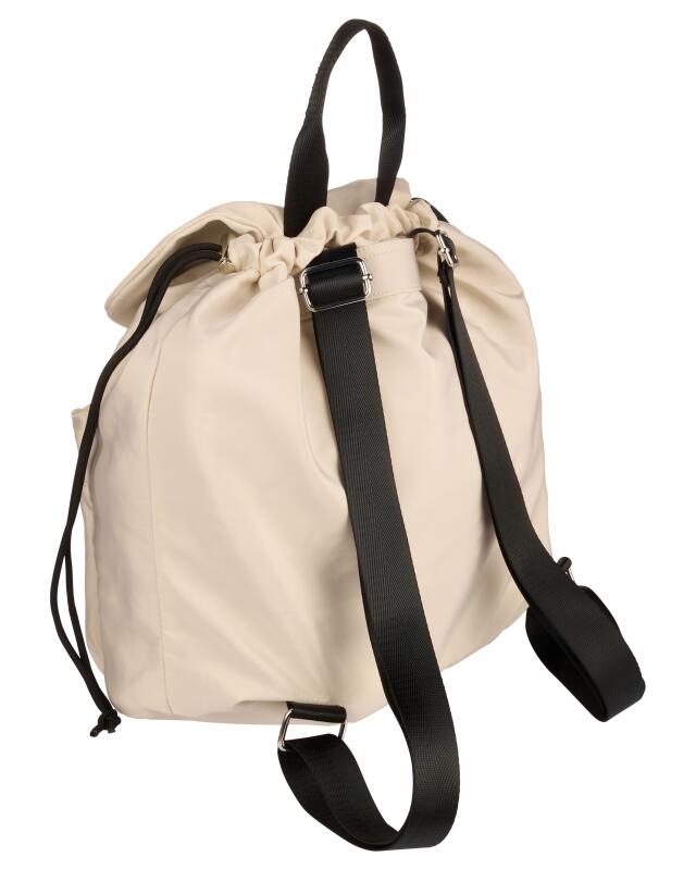 حقيبة ظهر بحبل شد للنساء، كريمي/بيج (KiK Rucksack mit Kordelzug (cremefarben/beige)) — KiK, منتج ألماني أصلي في المغرب