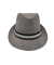 Hut im Fedora-Stil grau