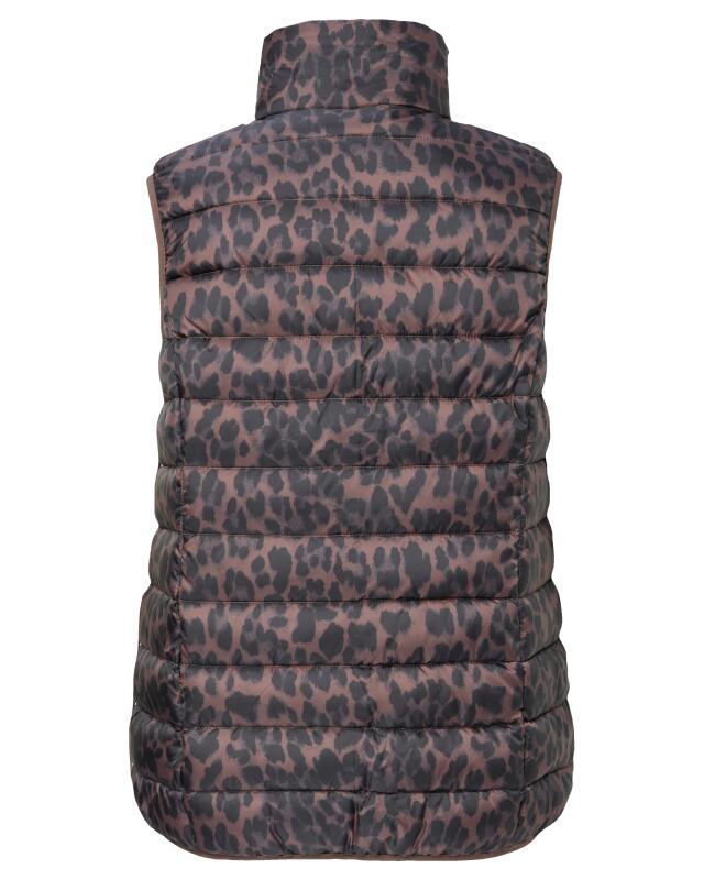Gilet sans manches matelassé léopard femme, imprimé léopard (KiK Steppweste Leo (Leopardendruck)) — KiK, منتج ألماني أصلي في المغرب