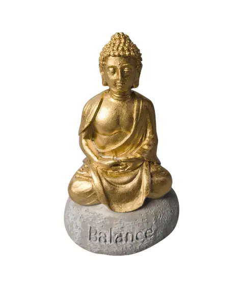 Goldfarbener Deko-Buddha