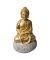 Goldfarbener Deko-Buddha gold