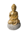 Goldfarbener Deko-Buddha gold