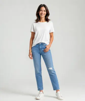 Modische Mom-Jeans