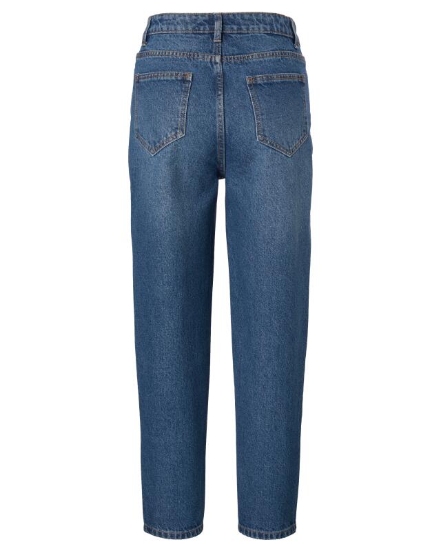 Jean mom tendance femme, jean foncé (KiK Modische Mom-Jeans (jeansblau dunkel)) — KiK, produit allemand authentique au Maroc