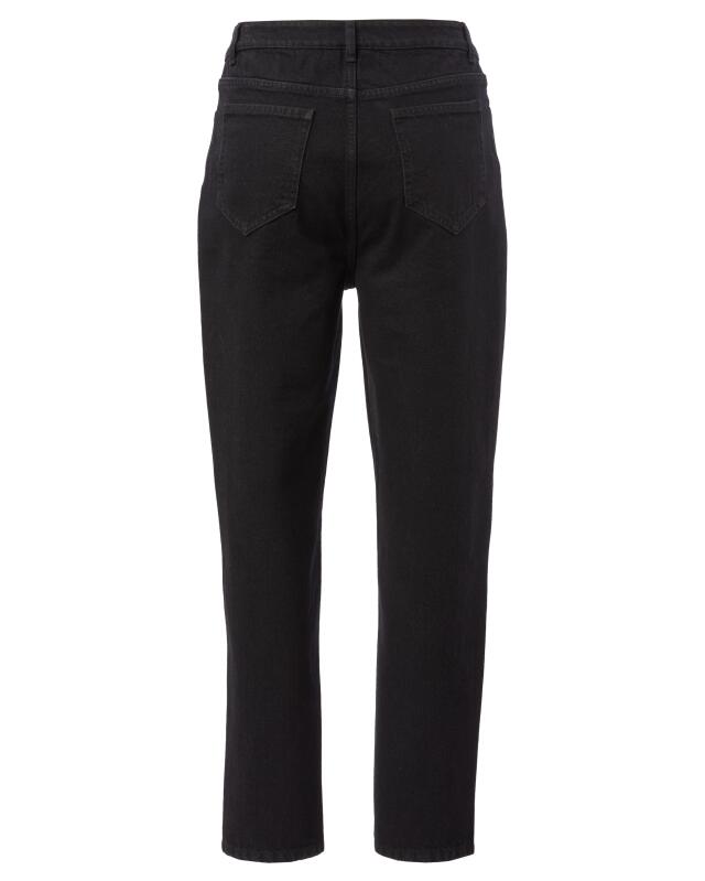 Jean mom tendance femme, jean noir intense (KiK Modische Mom-Jeans (jeans tiefschwarz)) — KiK, produit allemand authentique au Maroc