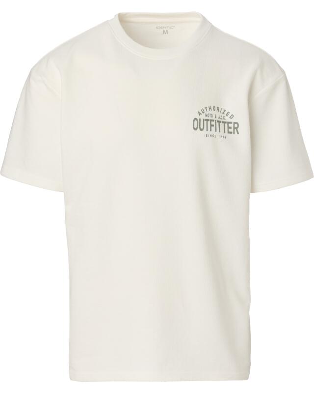 T-shirt à imprimé devant et dos homme, blanc cassé (KiK T-Shirt mit Front- und Rückenprint (offwhite)) — KiK, produit allemand authentique au Maroc