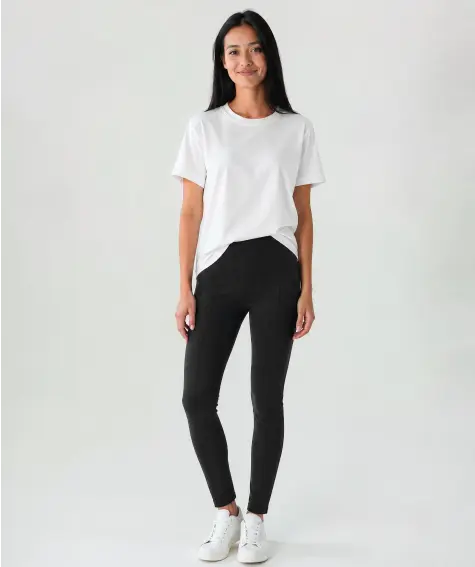 Schwarze Pull-on-Hose
