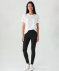 Schwarze Pull-on-Hose schwarz