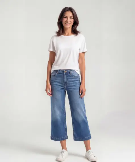 Jeans-Culotte in 7/8-Länge