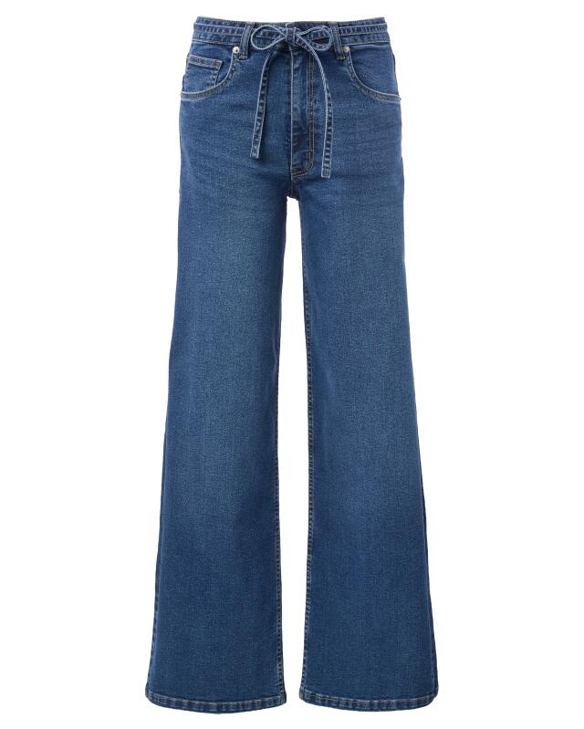 Jean à jambes larges femme, bleu jean (KiK Jeans mit weitem Bein (jeansblau)) — KiK, produit allemand authentique au Maroc