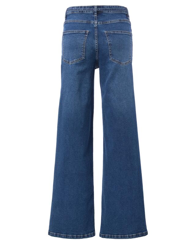 Jean à jambes larges femme, bleu jean (KiK Jeans mit weitem Bein (jeansblau)) — KiK, produit allemand authentique au Maroc