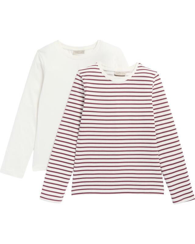Long-sleeve tops for girls, off-white (KiK Langarmshirts (offwhite)) — KiK, authentic German product in Morocco
