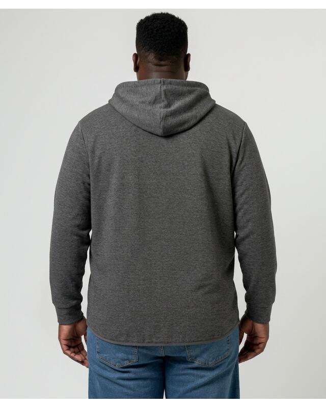 Veste sweat zippée homme, anthracite chiné (KiK Sweatjacke mit Reißverschluss (anthrazit melange)) — KiK, produit allemand authentique au Maroc