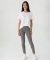 Pull-on-Hose mit Hahnentrittmuster natur kariert