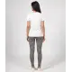 Pantalones sin cremallera con estampado de pata de gallo