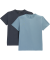 T-Shirts Rundhals dunkelblau/blau
