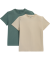 T-Shirts Rundhals dunkelgrün