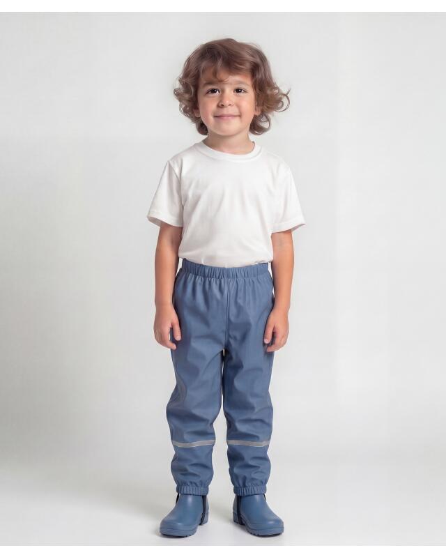 Pantalon de pluie à taille élastique garçon, bleu (KiK Regenhose mit elastischem Bund (blau)) — KiK, produit allemand authentique au Maroc