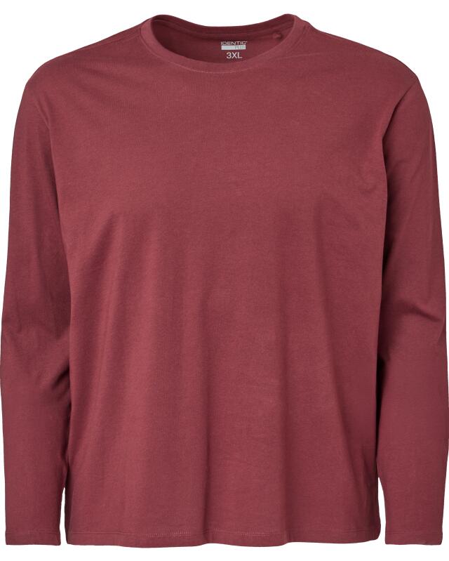 تيشيرت بأكمام طويلة سادة للرجال، عنابي (KiK Langarmshirt in Unifarbe (bordeaux)) — KiK, منتج ألماني أصلي في المغرب