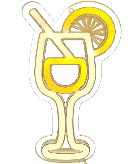 LED-Neonzeichen Cocktail