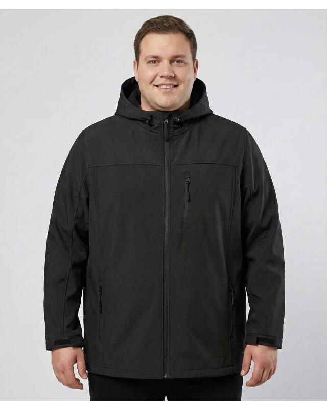 Veste softshell homme, noir (KiK Schwarze Softshelljacke (schwarz)) — KiK, produit allemand authentique au Maroc