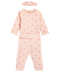 Newborn Stirnband + Wickelbody + Pull-on-Hose hellrosa