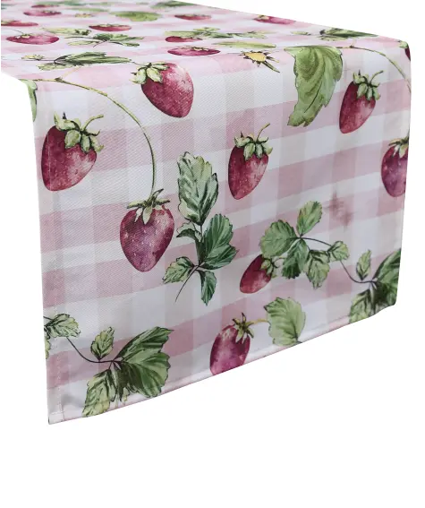Wasserabweisender Tischläufer mit Früchten