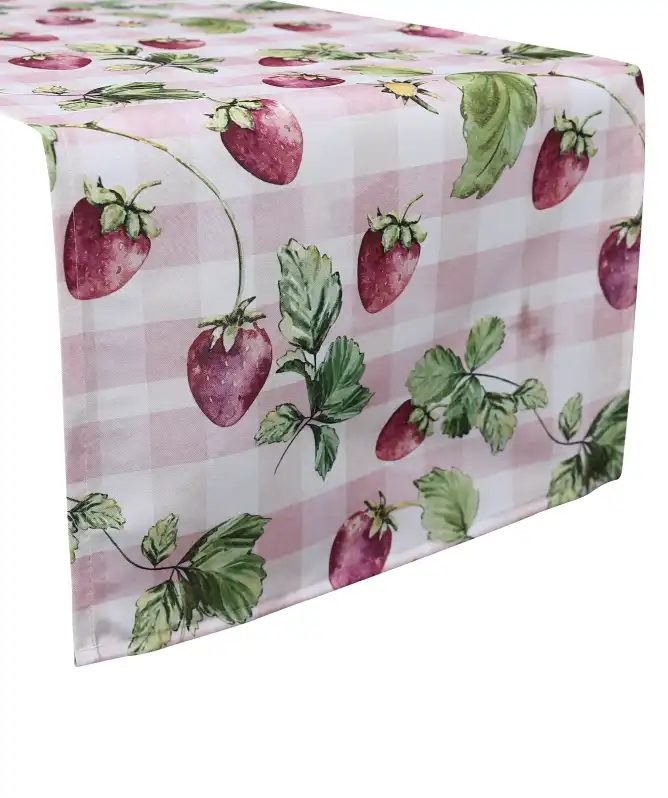 Wasserabweisender Tischläufer mit Früchten