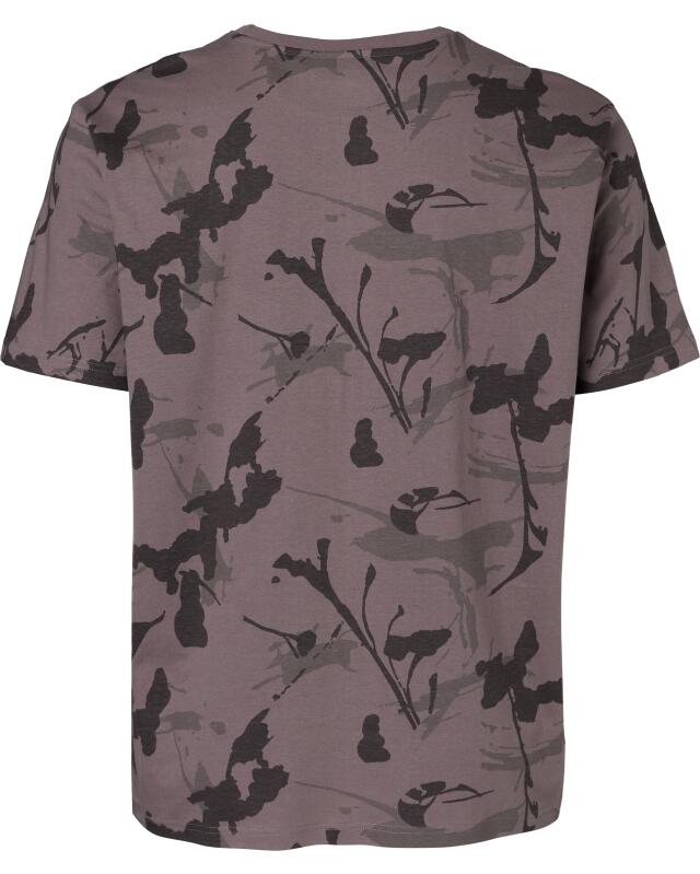 تيشيرتات بطبعة شاملة للرجال، رمادي بنقوش (KiK T-Shirts mit Allover-Print (grau gemustert)) — KiK, منتج ألماني أصلي في المغرب