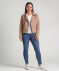 Jacke in Wildlederoptik hellbraun