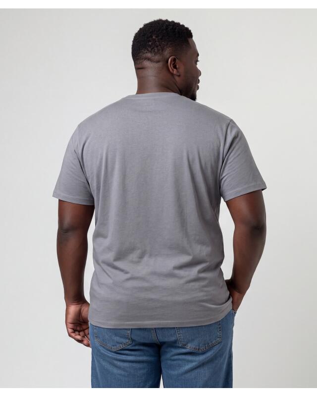 T-shirt simple homme, gris (KiK Schlichtes T-Shirt (grau)) — KiK, produit allemand authentique au Maroc