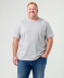 Schlichtes T-Shirt grau melange