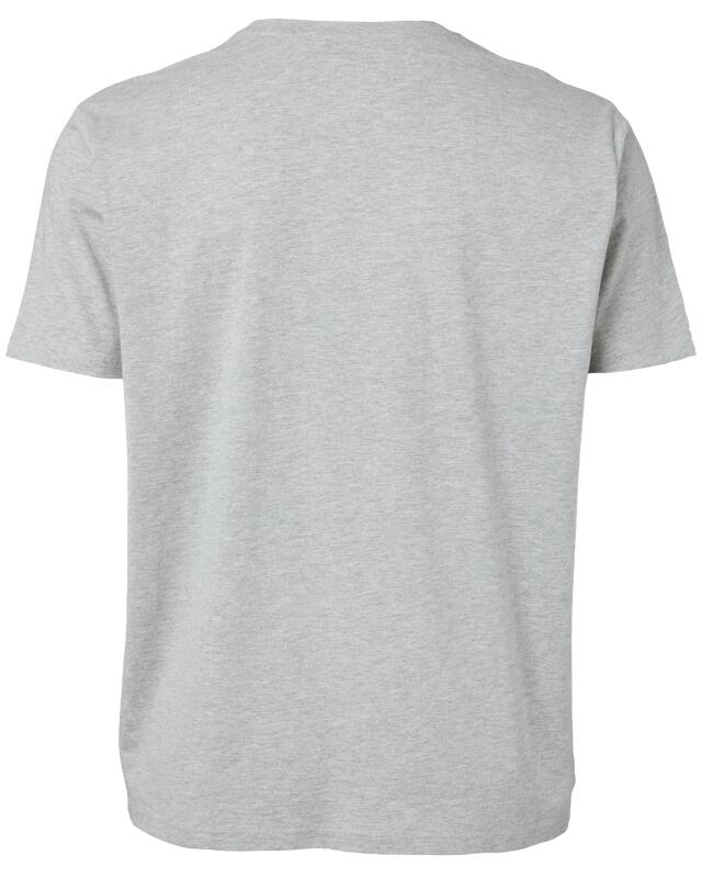 T-shirt simple homme, gris chiné (KiK Schlichtes T-Shirt (grau melange)) — KiK, produit allemand authentique au Maroc