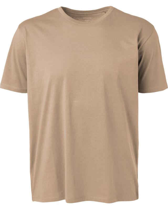 Plain T-shirt for men, taupe (KiK Schlichtes T-Shirt (taupe)) — KiK, authentic German product in Morocco