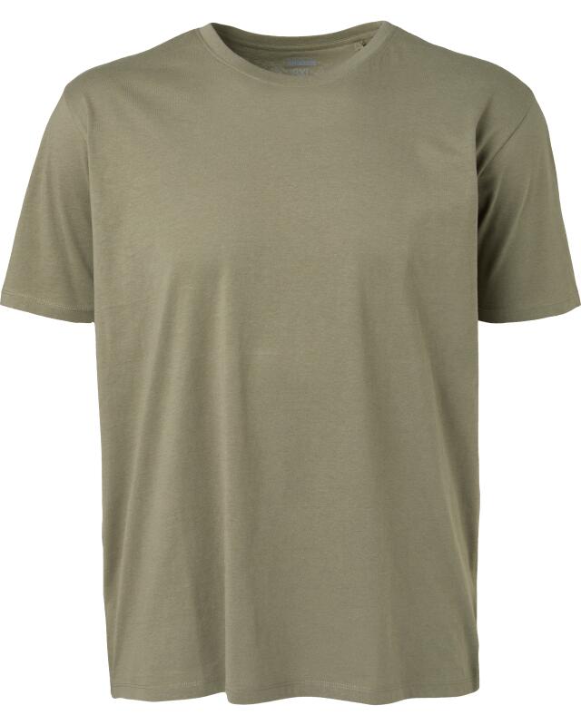 تيشيرت سادة للرجال، كاكي (KiK Schlichtes T-Shirt (Khaki)) — KiK, منتج ألماني أصلي في المغرب
