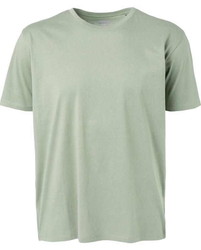 Plain T-shirt for men, light khaki (KiK Schlichtes T-Shirt (hellkhaki)) — KiK, authentic German product in Morocco