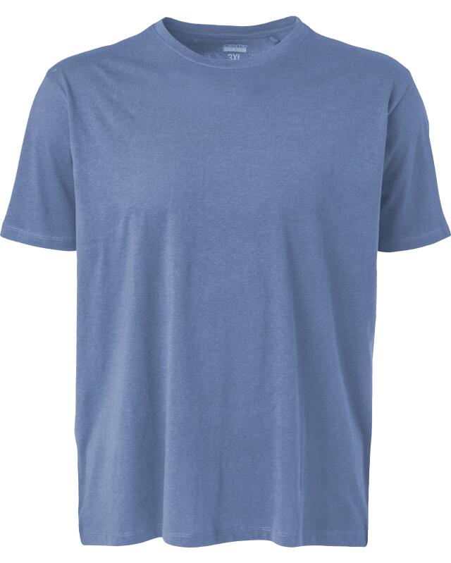 T-shirt simple homme, bleu jean (KiK Schlichtes T-Shirt (jeansblau)) — KiK, produit allemand authentique au Maroc
