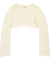 Kurzer Strickpullover offwhite