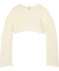 Gebreide trui kort offwhite
