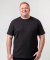 Strukturiertes T-Shirt schwarz