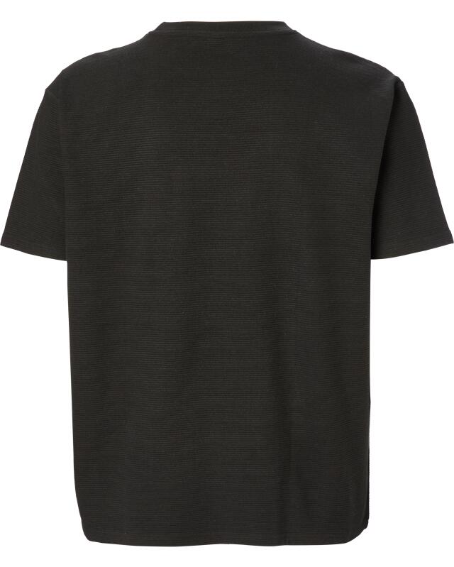 T-shirt texturé homme, noir (KiK Strukturiertes T-Shirt (schwarz)) — KiK, produit allemand authentique au Maroc