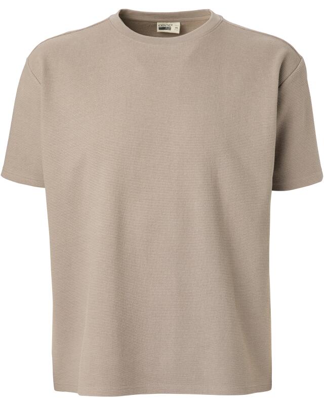 T-shirt texturé homme, gris (KiK Strukturiertes T-Shirt (grau)) — KiK, produit allemand authentique au Maroc