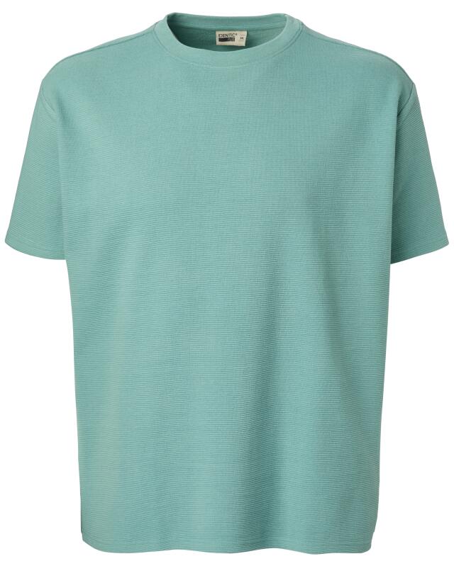 Textured T-shirt for men, petrol (KiK Strukturiertes T-Shirt (petrol)) — KiK, authentic German product in Morocco