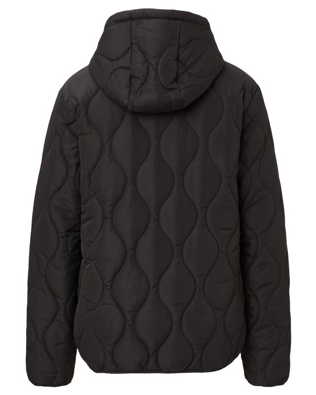 Puffer jacket with adjustable hood for women, black (KiK Steppjacke mit verstellbarer Kapuze (schwarz)) — KiK, authentic German product in Morocco