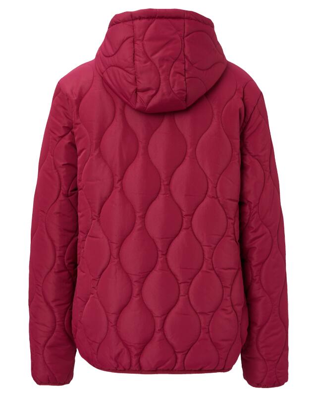 Puffer jacket with adjustable hood for women, berry (KiK Steppjacke mit verstellbarer Kapuze (beere)) — KiK, authentic German product in Morocco