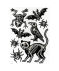 Sticker-Set Halloween schwarz